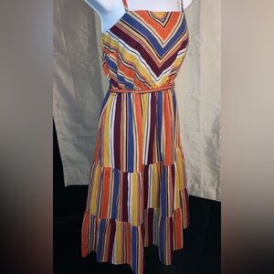 LACE & MESH Women’s Multicolor Maxi Dress. Size S